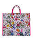 Flora Neon Large Tote, front view